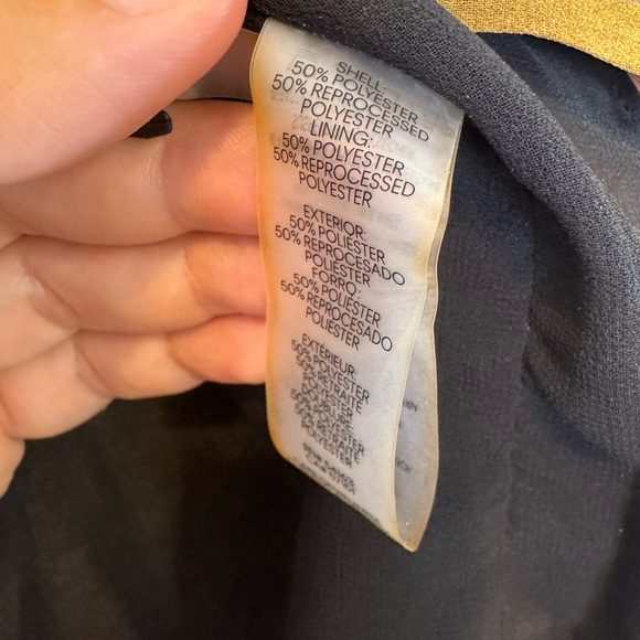 Calvin Klein Red and Gold Graphic Blouse Plus Size Women's 1X - Picture 10 of 10